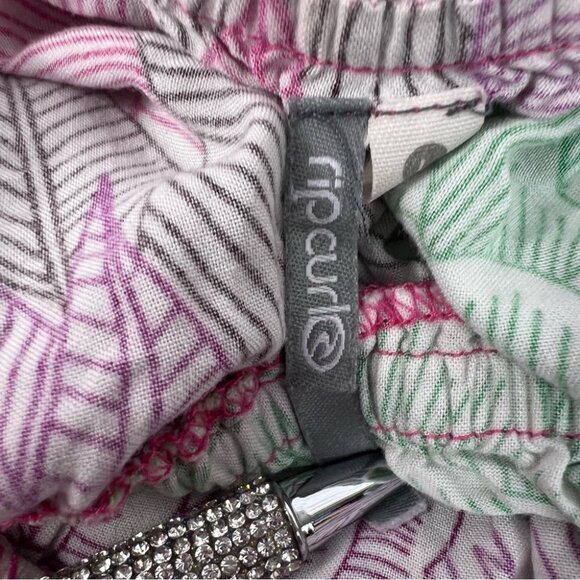 Rip curl dress strapless ruffle high low Floral Print Women's Skirt - Picture 7 of 8